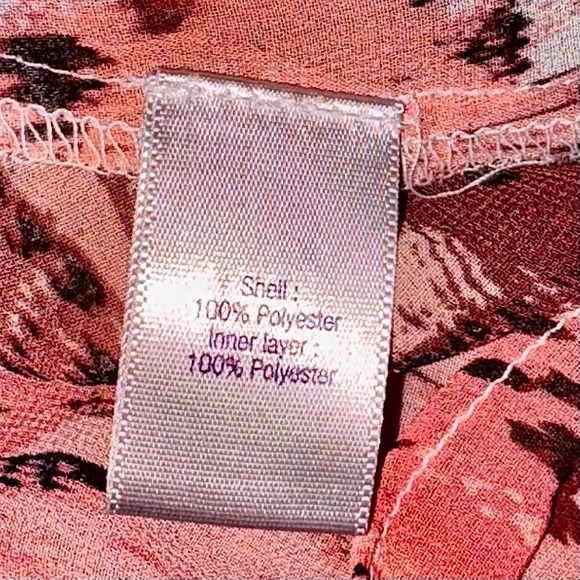 Jennifer Lopez Elegant Women's Burgundy Blouse Size Large - Picture 5 of 8